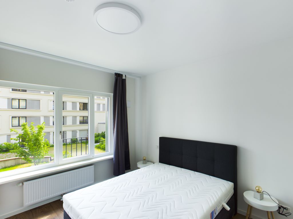 Miete 2 Zimmer Wohnung Berlin | Ganze Wohnung | Berlin | Voll ausgestattete 2-Zimmer-Wohnung mit Fitnessstudio & Concierge in Mitte | Hominext