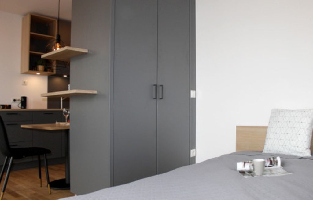 Miete 1 Zimmer Wohnung Bonn | Ganze Wohnung | Bonn | Voll möbliertes Luxus-Apartment inkl. WLAN/TV, EBK, Fußbodenheizung, Parkett*Erstbezug* | Hominext