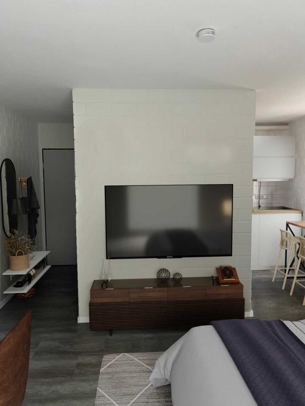 Miete 1 Zimmer Wohnung Bielefeld | Ganze Wohnung | Bielefeld | Neu Möbliertes Apartment nahe der Universität | Hominext