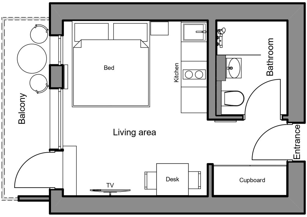 Rent 1 room apartment Berlin | Entire place | Berlin | Modernes Studio mit Dachterrasse im Prenzlauer Berg | Hominext