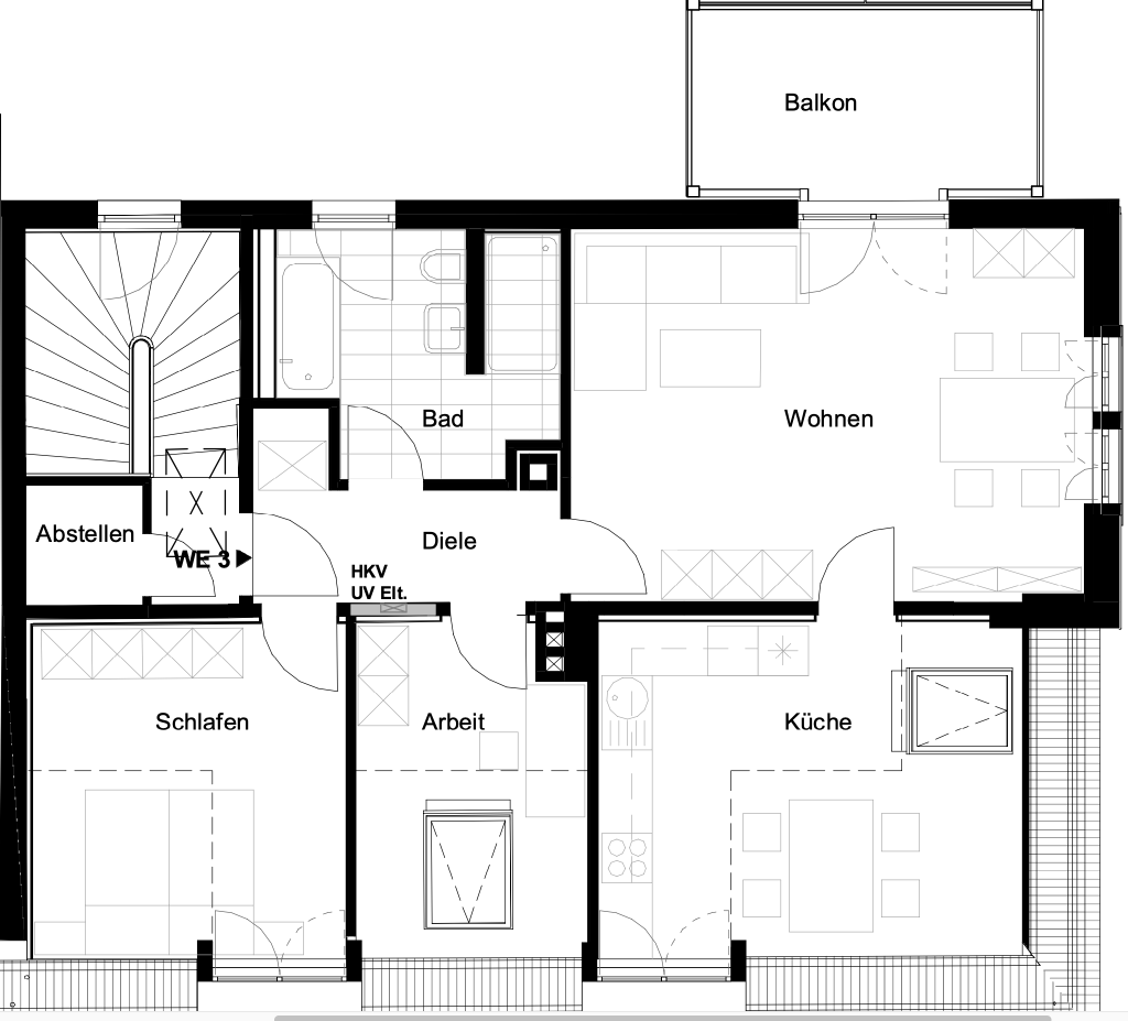 Miete 1 Zimmer Wohnung Weimar | Ganze Wohnung | Weimar | Über den Dächern von Weimar | Hominext