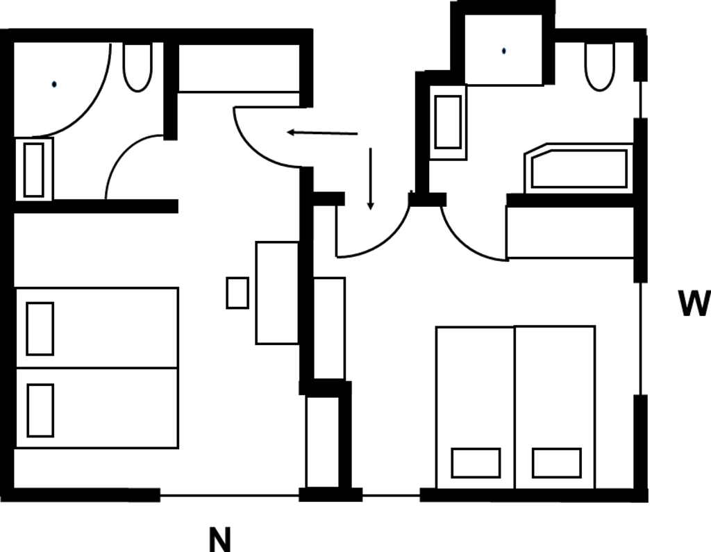 Miete 1 Zimmer Wohnung Bensheim | Ganze Wohnung | Bensheim | Modernes Wohlfühl-Apartment in ruhigem Wohngebiet | Hominext