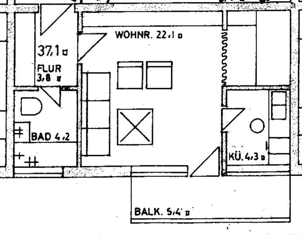 Rent 1 room apartment München | Entire place | München | 1,5 Zimmer Wohnung | Vollmöbliert mit großem Balkon | Hominext