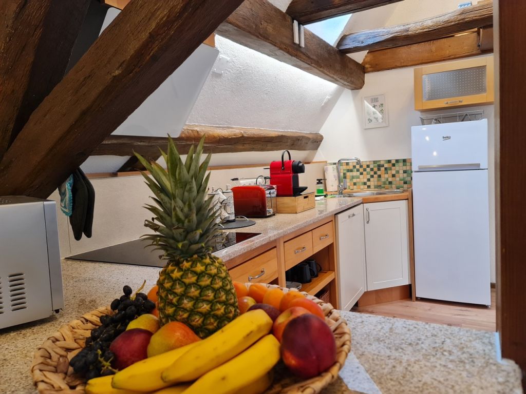 Rent 1 room apartment Kandel | Entire place | Kandel | Loftstyle Apartment für 4 in Kandel / Nähe Karlsruhe, WLAN, Netflix, Küche, Waschtrockner, Parkplatz | Hominext