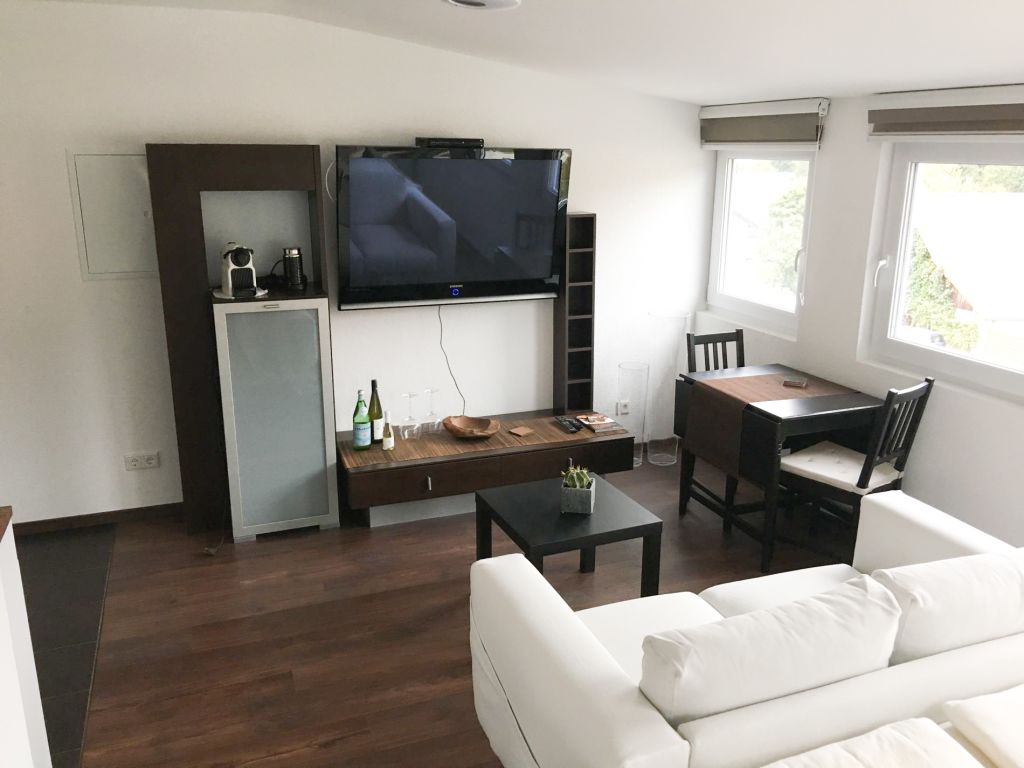 Rent 1 room apartment Mörlenbach | Entire place | Mörlenbach | Business Apartment 37qm - hochwertig ausgestattet - Hektik im Job, Ruhe nach der Arbeit! | Hominext