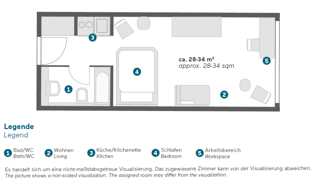 Miete 1 Zimmer Wohnung München | Ganze Wohnung | München | Gemütliches Apartment mit Kitchenette am Isarhochufer | Hominext