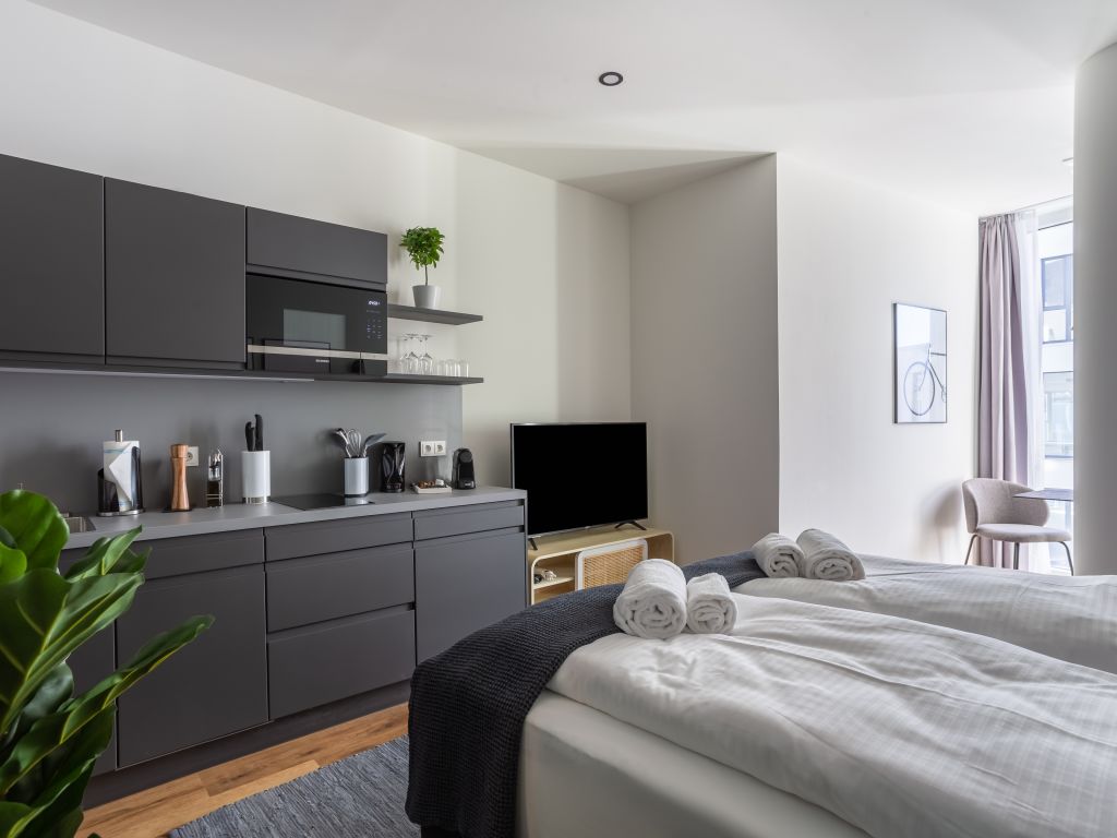 Miete 1 Zimmer Wohnung Mönchengladbach | Ganze Wohnung | Mönchengladbach | Moenchengladbach Fliethstr. - Suite S | Hominext