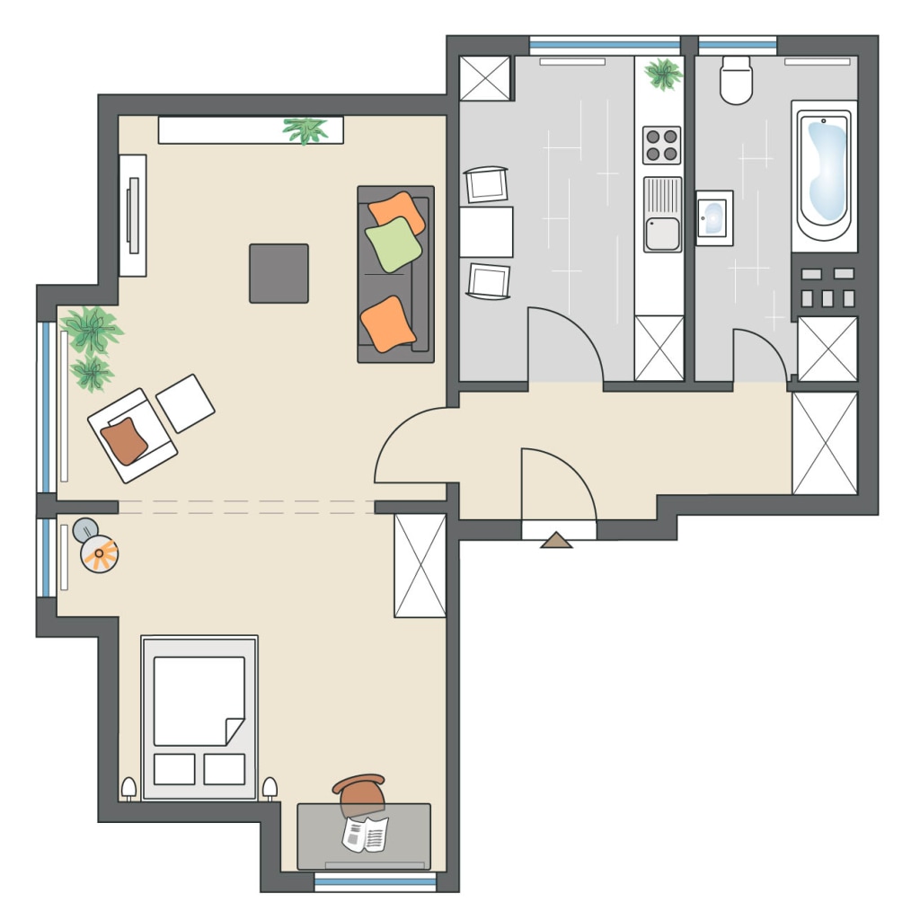 Miete 1 Zimmer Wohnung Bonn | Ganze Wohnung | Bonn | Schöner Wohnen - Ihr neues Zuhause im Villenviertel | Hominext