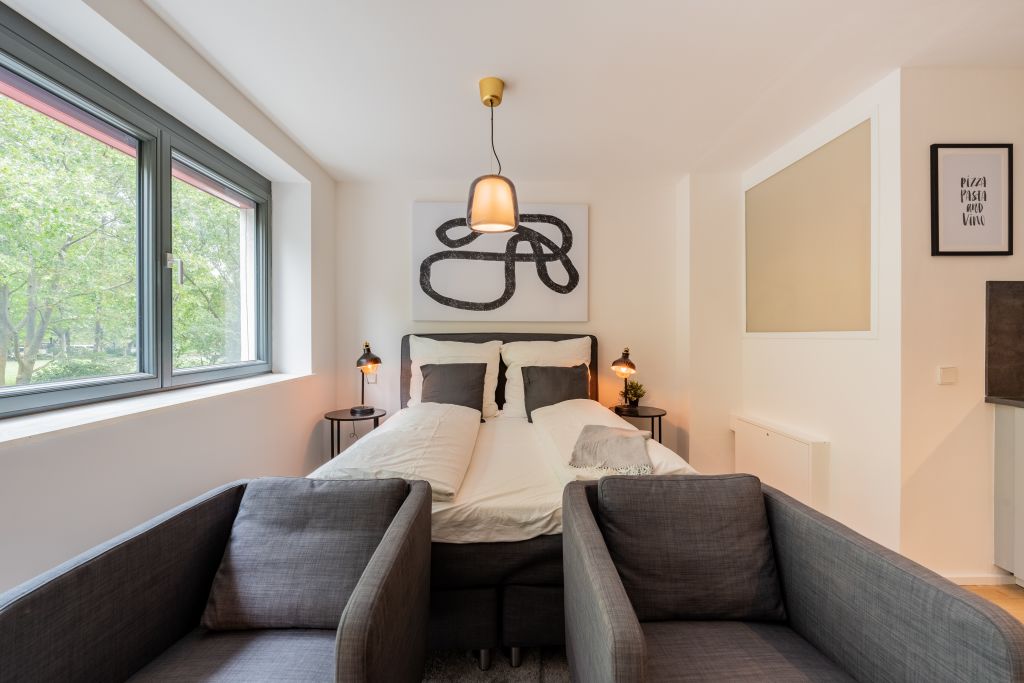 Miete 1 Zimmer Wohnung Berlin | Ganze Wohnung | Berlin | Stilvoll möblierte Wohnung in Berlin Kreuzberg – Mariannenplatz mit Balkon | Hominext