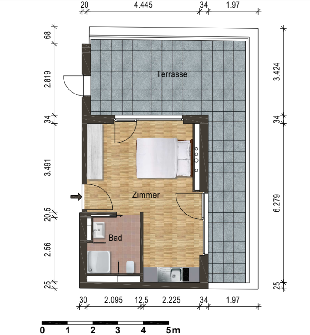 Miete 1 Zimmer Wohnung Berlin | Ganze Wohnung | Berlin | Apartment mit tollem Ambiente | Hominext