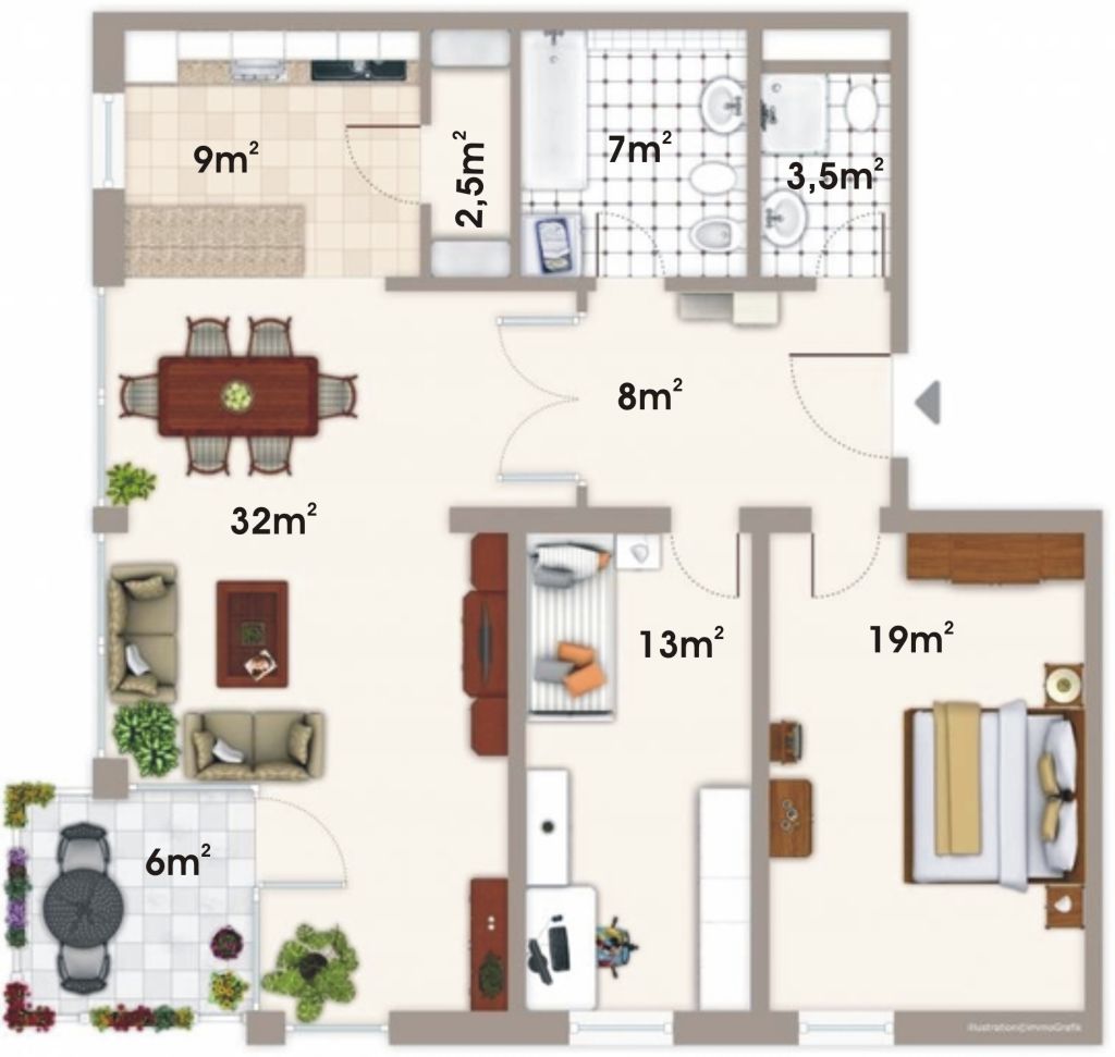 Miete 1 Zimmer Wohnung Dresden | Ganze Wohnung | Dresden | Helle und modern eingerichtete 3-Zimmerwohnung in Blasewitz | Hominext