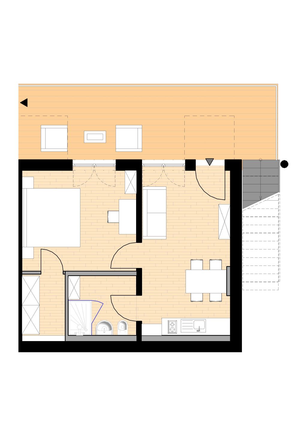 Miete 1 Zimmer Wohnung Heidelberg | Ganze Wohnung | Heidelberg | Neueröffnung: 2-Zimmer-Businessapartment mit Aussicht | Hominext