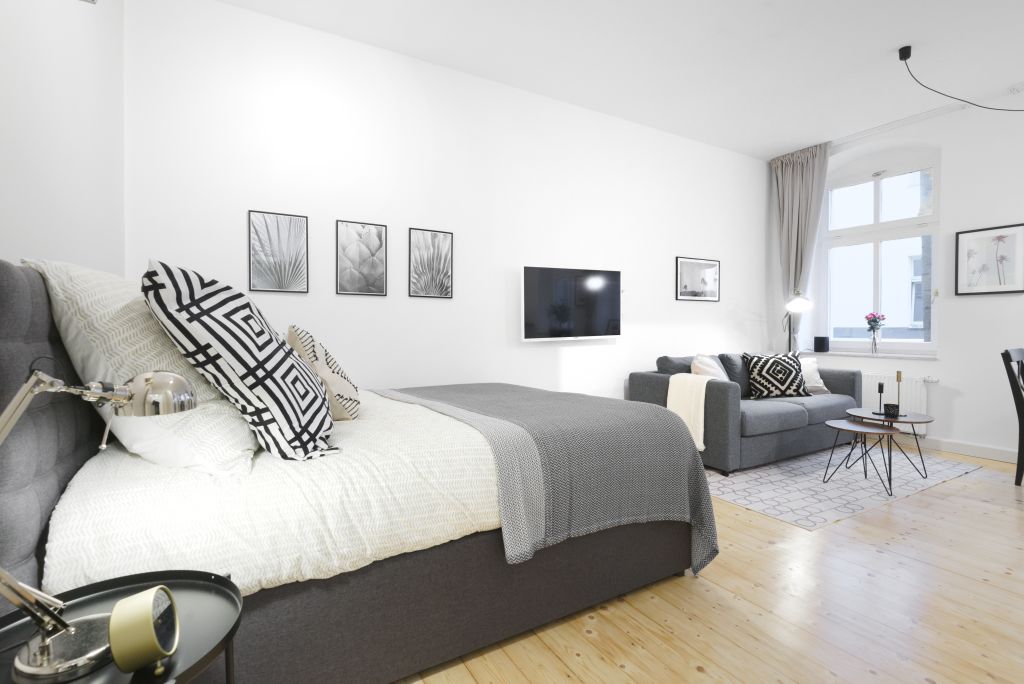 Rent 1 room apartment Berlin | Entire place | Berlin | 1- Zimmer Studio mit offener Wohnküche | Hominext