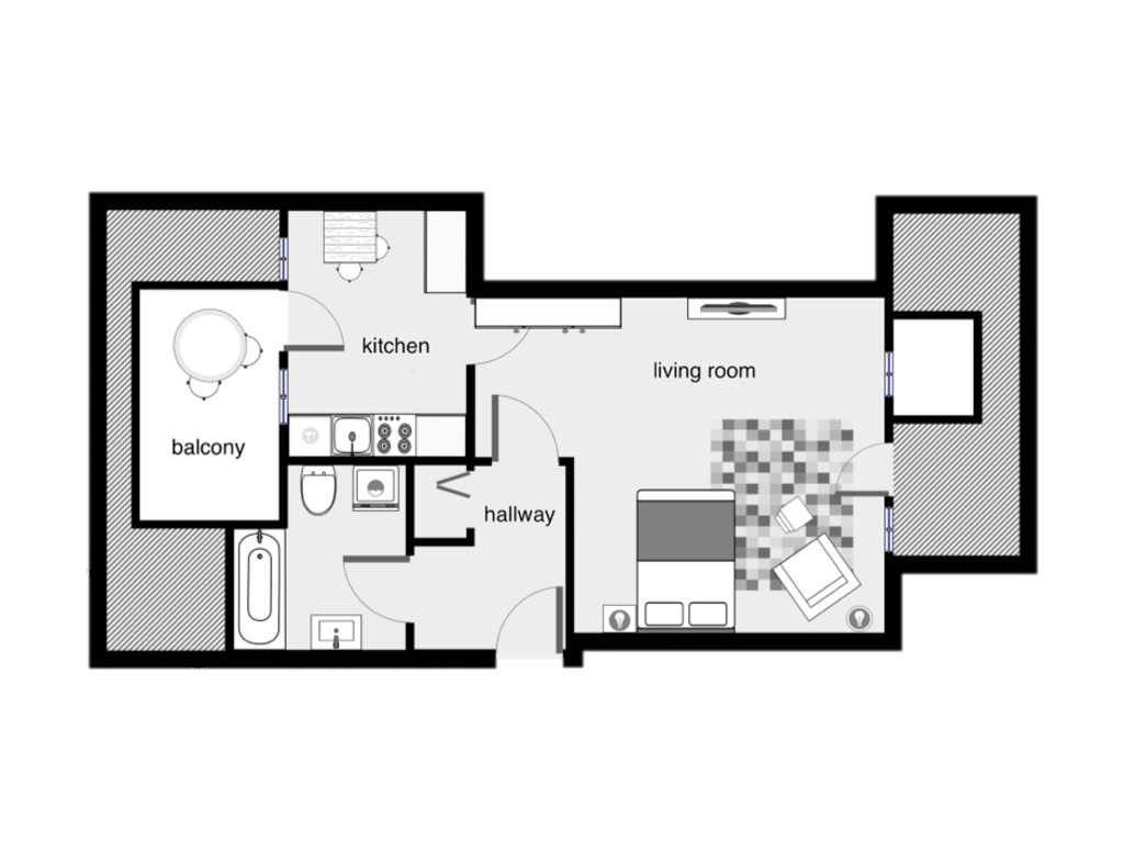 Miete 1 Zimmer Wohnung Berlin | Ganze Wohnung | Berlin | Stylishe Dachterassenwohnung über den Dächern Berlins - Sehr zentrale Lage | Hominext