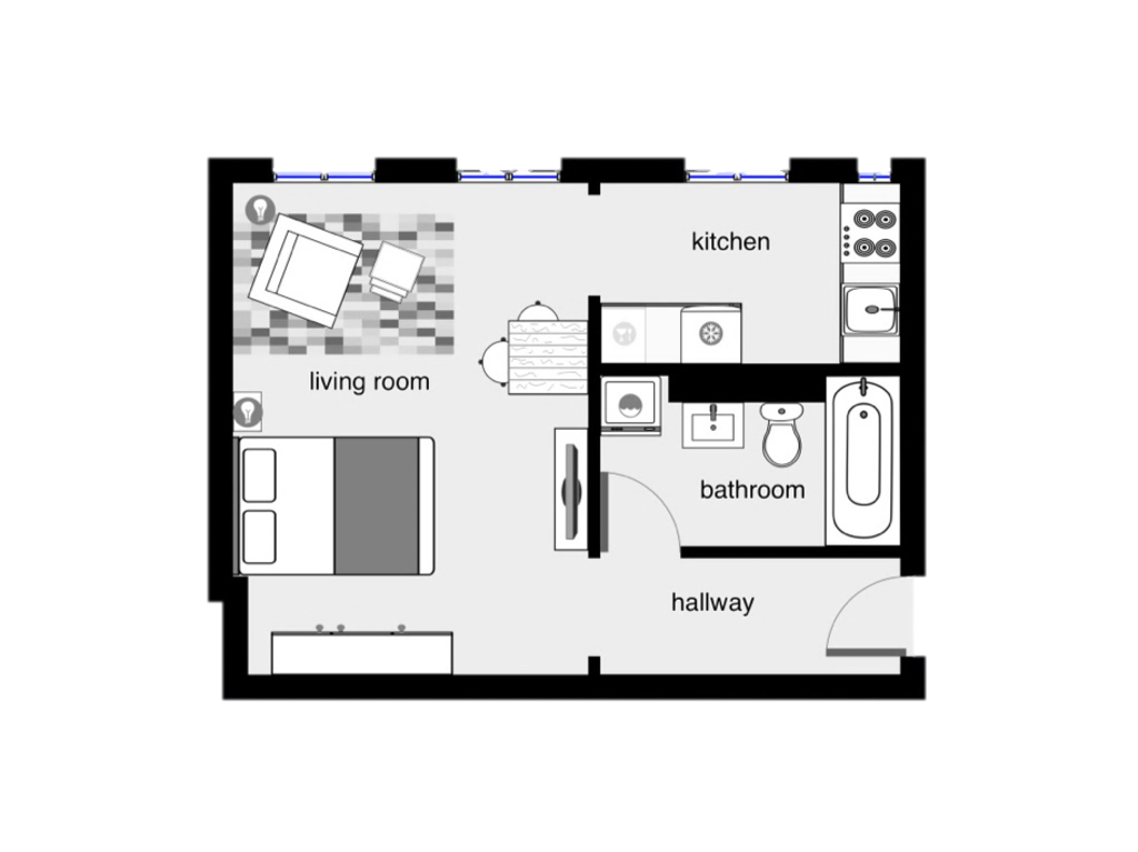 Miete 1 Zimmer Wohnung Berlin | Ganze Wohnung | Berlin | Gemütliche Altbauwohnung in TOP Lage Friedrichshain | Hominext