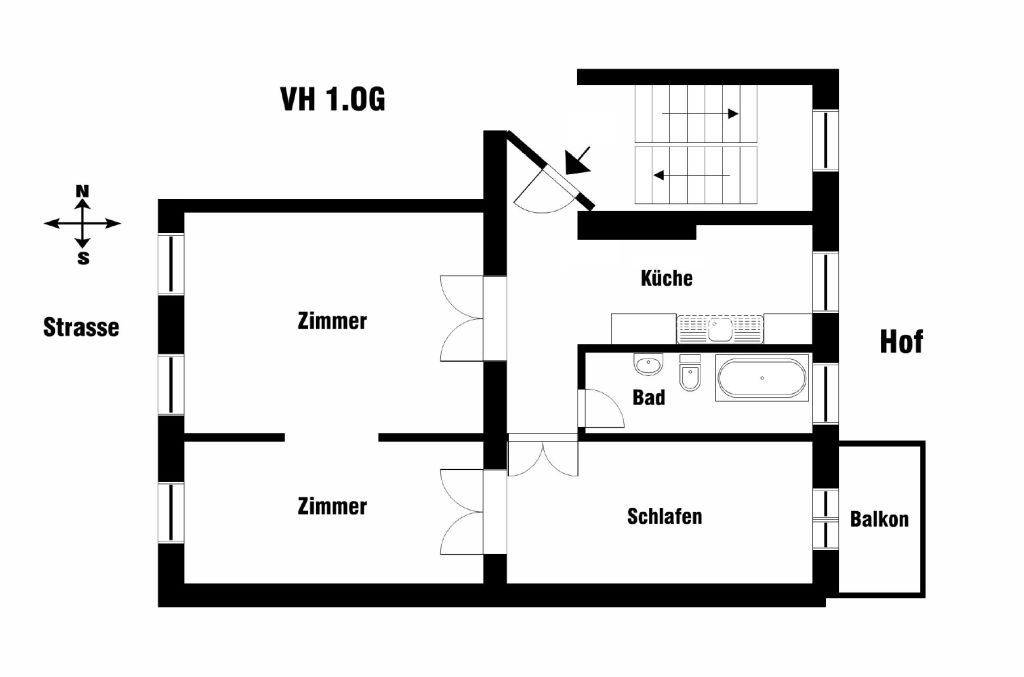 Miete 1 Zimmer Wohnung Berlin | Ganze Wohnung | Berlin | Großzügige Oase. Hell und ruhig. Ecke Paul-Lincke Ufer | Hominext