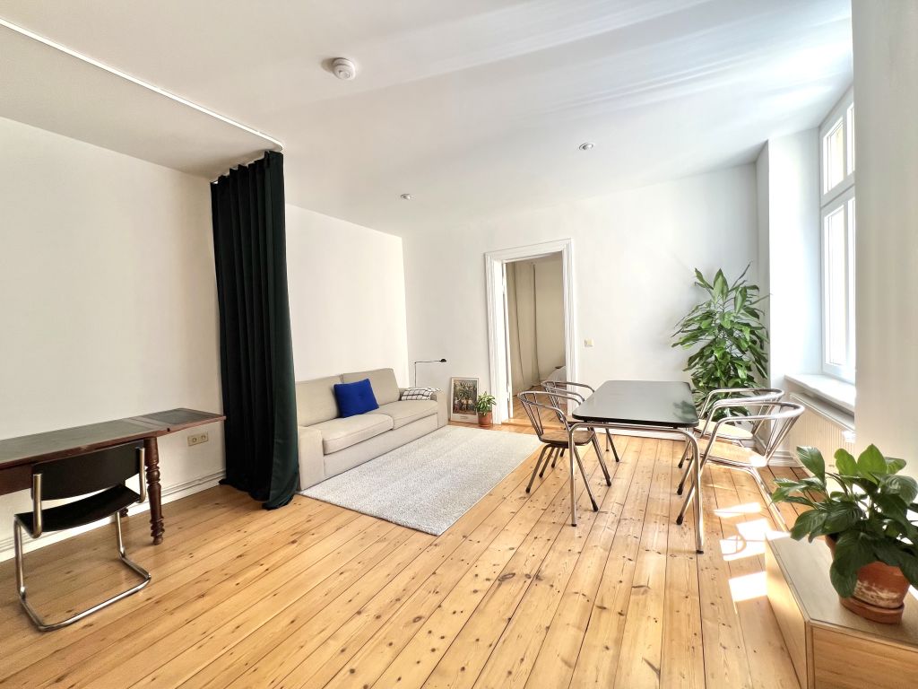 Miete 1 Zimmer Wohnung Berlin | Ganze Wohnung | Berlin | Ruhige Altbau Loft in TOP Szenelage mit Blick ins Grüne - Boxhagener Platz um die Ecke! | Hominext