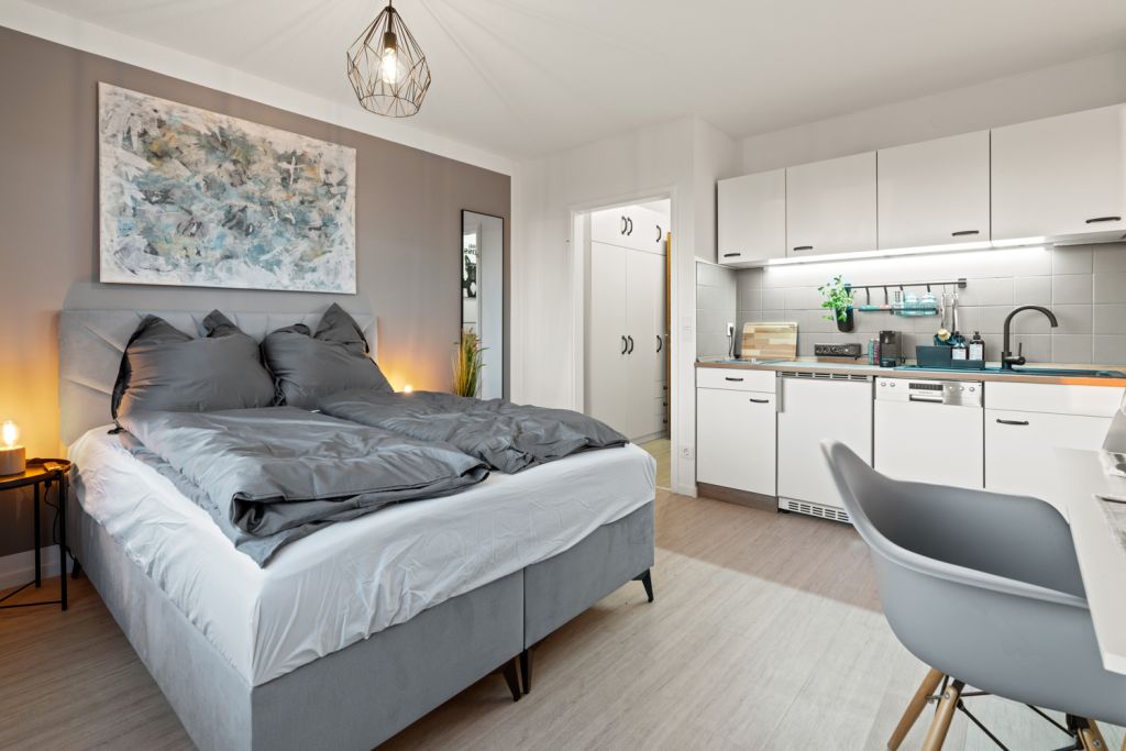 Miete 1 Zimmer Wohnung Friedrichshafen | Ganze Wohnung | Friedrichshafen | Wunderschönes Studio mit See- und Bergsicht in Seenähe | Hominext