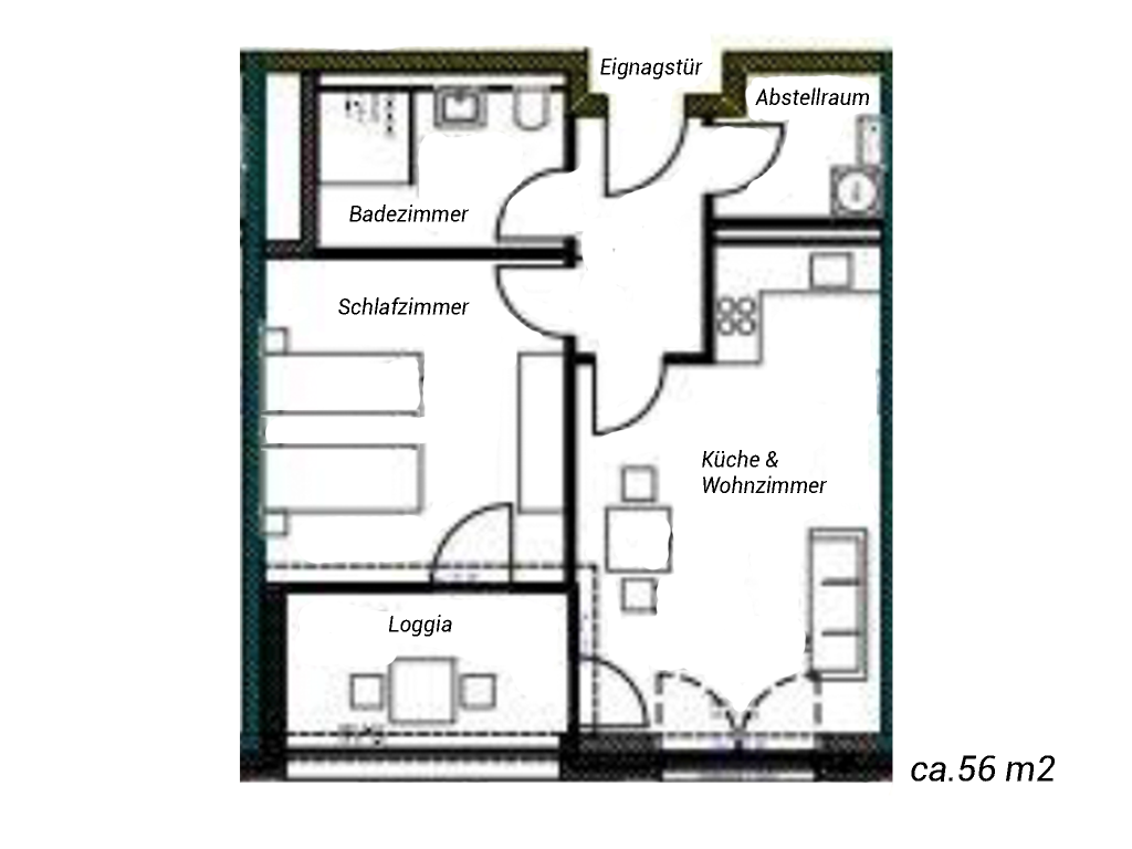 Miete 1 Zimmer Wohnung Ibbenbüren | Ganze Wohnung | Ibbenbüren | Modernes & exklusives Appartement | Hominext