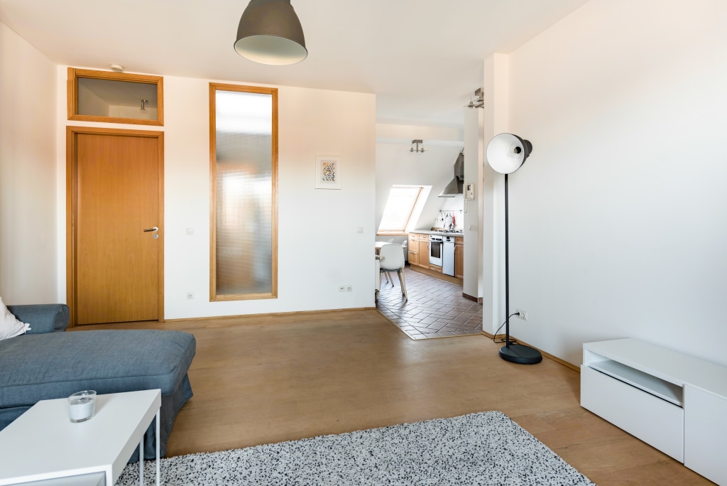 Miete 2 Zimmer Wohnung Berlin | Ganze Wohnung | Berlin | Dachgeschoss Wohnung mit sensationeller Sicht auf den Fernsehturm! Erstbezug nach vollständiger Möblierung | Hominext