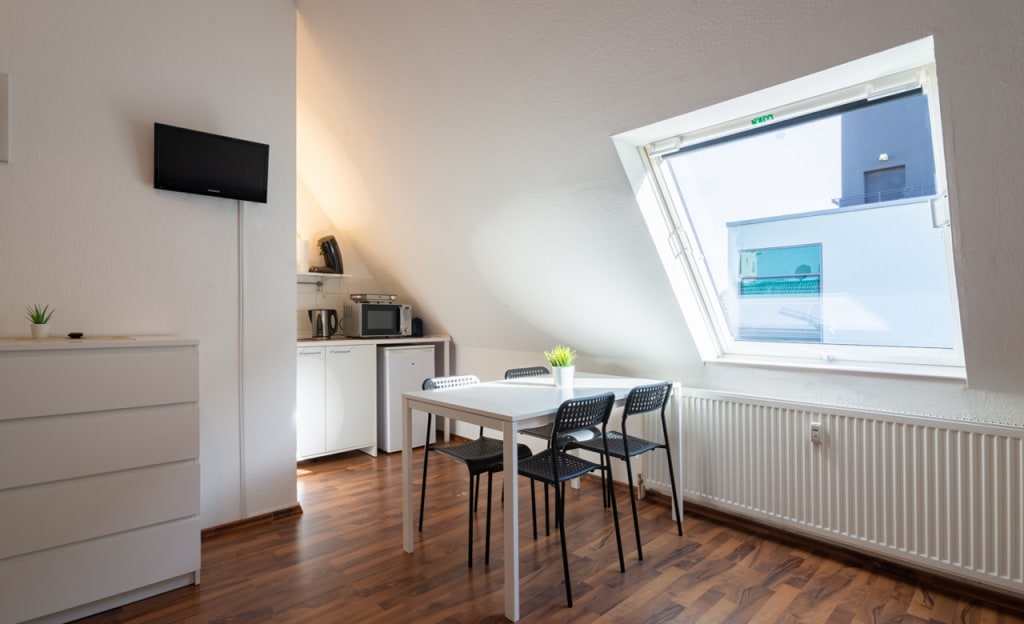 Miete 1 Zimmer Wohnung Dortmund | Ganze Wohnung | Dortmund | Studio Apartment Grey | Hominext