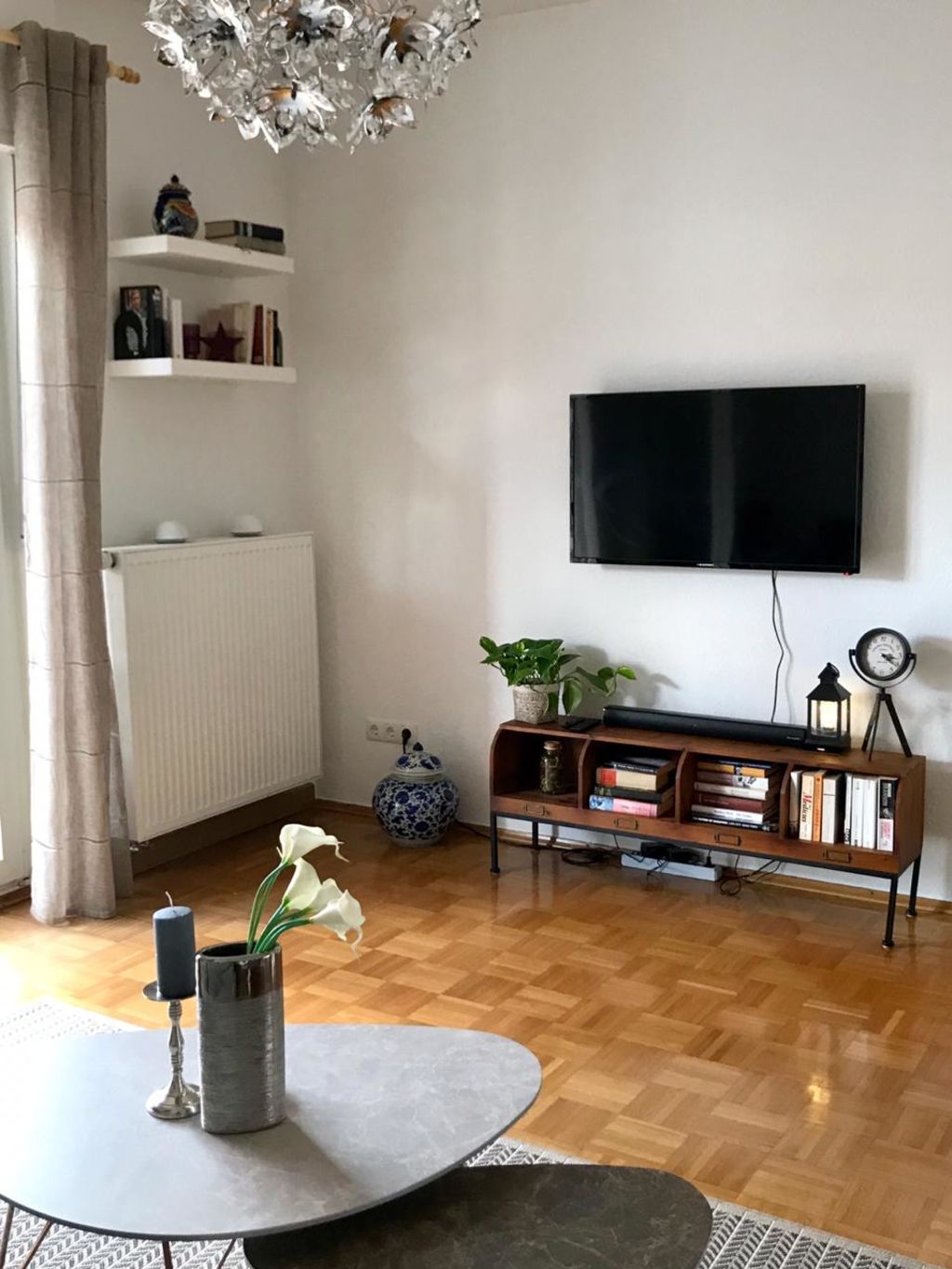 Miete 1 Zimmer Wohnung Ludwigshafen am Rhein | Ganze Wohnung | Ludwigshafen am Rhein | Gemütliches Business-Apartment mit großem Balkon | Hominext