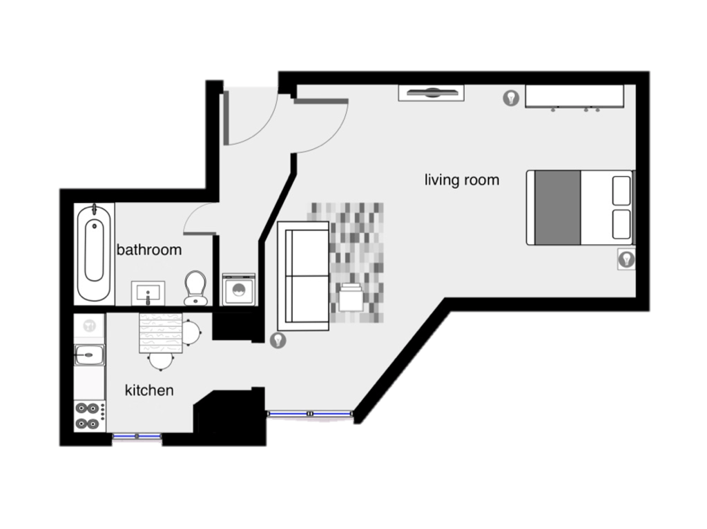 Rent 1 room apartment Berlin | Entire place | Berlin | Stylishes Apartment direkt am Boxhagener Platz in Friedrichshain/Kreuzberg | Hominext