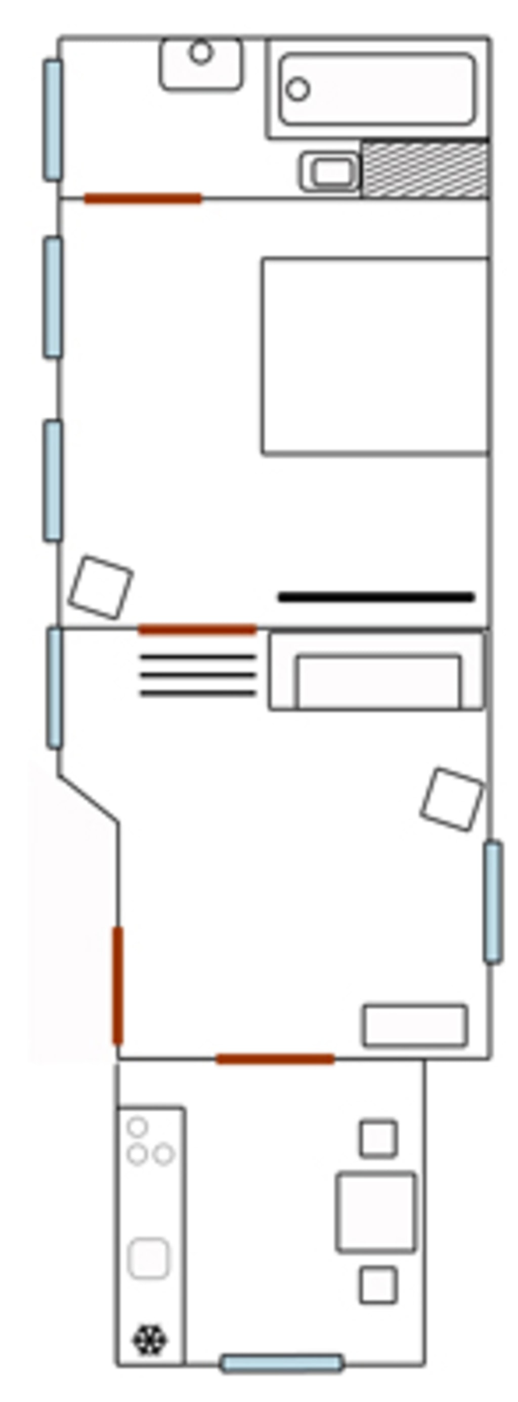 Rent 1 room apartment Berlin | Entire place | Berlin | 2 Raum Apartment in Berlin Mitte | Hominext