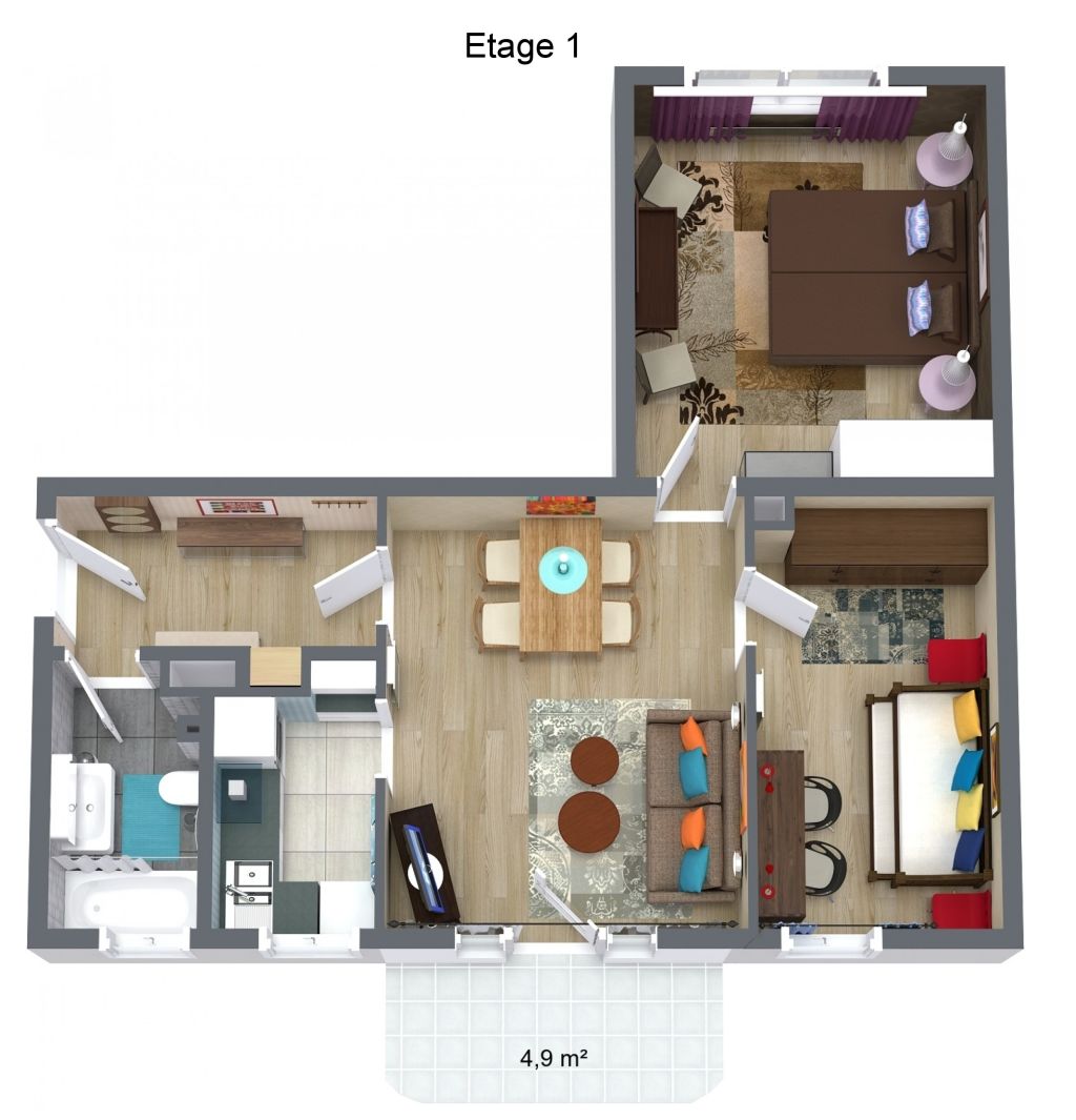 Miete 2 Zimmer Wohnung Herzogenaurach | Ganze Wohnung | Herzogenaurach | BCA Family Apartment INA-Ring | Hominext