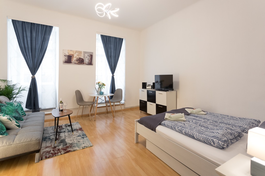 30qm-Studio, Donaulage, 15 Min. Innenstadt