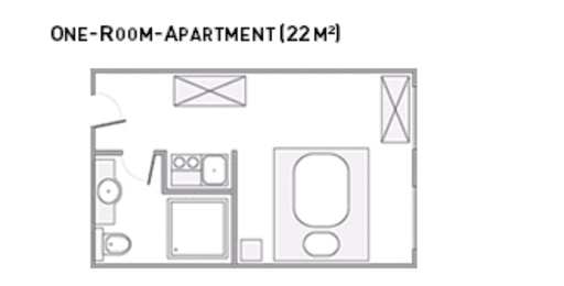 Miete 1 Zimmer Wohnung Griesheim | Ganze Wohnung | Griesheim | Business Ein-Zimmer-Apartment Darmstadt/Griesheim | Hominext