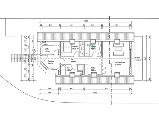 Miete 2 Zimmer Wohnung Nickenich | Ganze Wohnung | Nickenich | 3-Zimmer-Wohnung im DG - Panoramablick - 88 qm DTV-Klassifizierung***** | Hominext