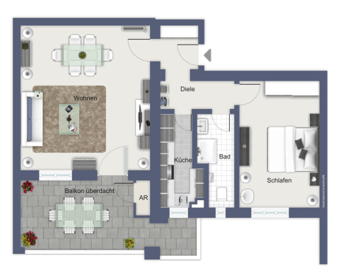 Rent 1 room apartment Düsseldorf | Entire place | Düsseldorf | Top sanierte 2-Zi-Wohnung in Düsseldorf-Düsseltal-Zoo | Hominext