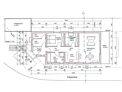 Miete 2 Zimmer Wohnung Nickenich | Ganze Wohnung | Nickenich | 3-Zimmer-Wohnung im EG -Gartenblick- 94 qm - DTV-Klassifizierung***** | Hominext