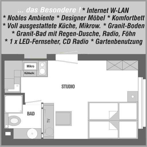 Rent 1 room apartment Mainz | Entire place | Mainz | DAS BESONDERE APARTMENT | Hominext