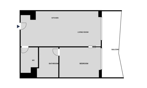 Rent 1 room apartment Berlin | Entire place | Berlin | Super gelegene und toll geschnittene 2 Zimmer Wohnung in direkter Umgebung der East Side Gallery | Hominext