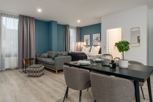 Miete 1 Zimmer Wohnung Lippstadt | Ganze Wohnung | Lippstadt | Zentrales Studio für 4 | Küche | Terrasse