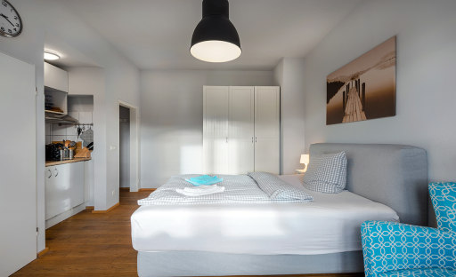 Miete 1 Zimmer Wohnung Frankfurt am Main | Ganze Wohnung | Frankfurt am Main | Gemütliches, helles ein-Zimmer-Appartement | Hominext