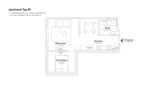 Rent 1 room apartment Frankfurt am Main | Entire place | Frankfurt am Main | Design Serviced Apartment in Frankfurt Airport | Hominext