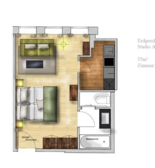 Rent 1 room apartment Frankfurt am Main | Entire place | Frankfurt am Main | Zentrales Studioapartment | Hominext