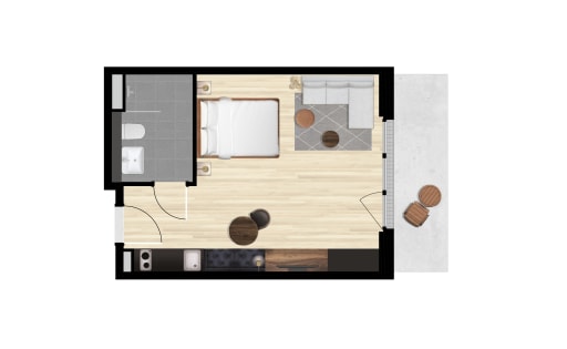 Miete 1 Zimmer Wohnung Berlin | Ganze Wohnung | Berlin | Privatwohnung in Rummelsburg, Berlin | Hominext