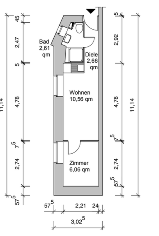 Miete 1 Zimmer Wohnung Köln | Ganze Wohnung | Köln | 1,5-Zimmer-Wohnung im Herzen von Ehrenfeld | Hominext