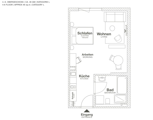 Rent 1 room apartment Frankfurt am Main | Entire place | Frankfurt am Main | Luxury Serviced Apartment in Frankfurt Airport | Hominext