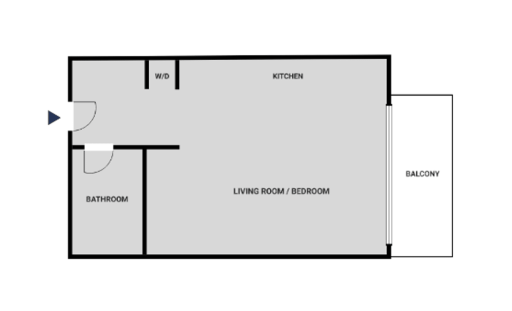 Miete 1 Zimmer Wohnung Berlin | Ganze Wohnung | Berlin | Großzügig geschnittenes Studio Apartment in ruhiger Lage mit eigenem Garten | Hominext