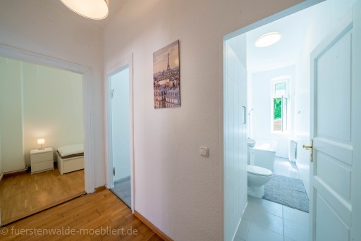 Rent 2 rooms apartment Fürstenwalde/Spree | Entire place | Fürstenwalde/Spree | Neu, hell, komplett ausgestattet: Komfort Monteurwohnung nahe Tesla | Hominext