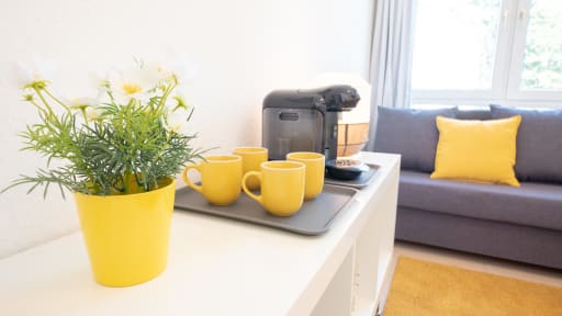 Rent 1 room apartment Aachen | Entire place | Aachen | Möbliertes Apartment an der RWTH mit Wohnzimmer | Hominext