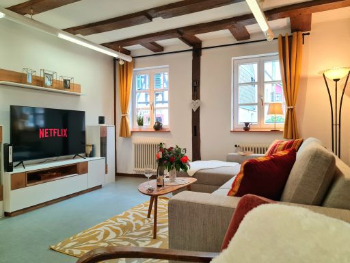 Rent 2 rooms apartment Kandel | Entire place | Kandel | Stylische Wohnung für 6 in Kandel / Nähe Karlsruhe, WLAN, Parkplätze, Netflix, Küche, Nespresso, Waschmaschine, Trockner | Hominext