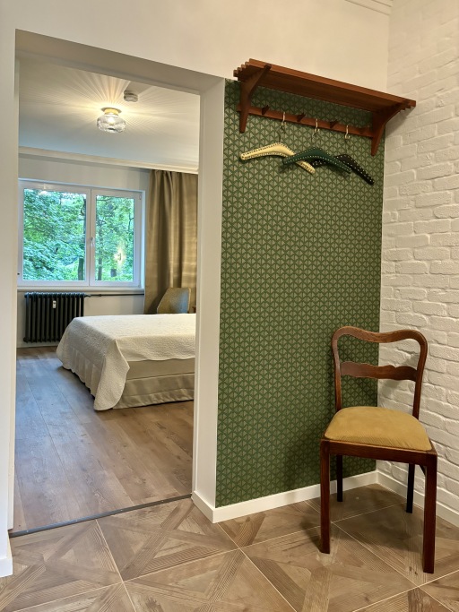 Miete 2 Zimmer Wohnung Berlin | Ganze Wohnung | Berlin | Mid century Apartment "PAUL" , 80 qm , Balkon mit Parkblick, Gartennutzung , Erstbezug nach Komplettsanierung | Hominext