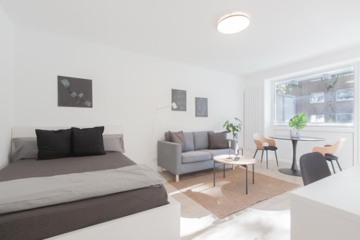 Miete 1 Zimmer Wohnung Düsseldorf | Ganze Wohnung | Düsseldorf | *****charmante Wohlfühlwohnung mit Sonnenbalkon & Garten - Erstbezug nach Sanierung***** | Hominext