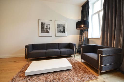 Miete 1 Zimmer Wohnung Frankfurt am Main | Ganze Wohnung | Frankfurt am Main | Luxus-Business-Apartment mit 1 Schlafzimmer mitten in Frankfurt in der Nähe des Goethe-Hauses - perfekt für Zwischenmieten | Hominext